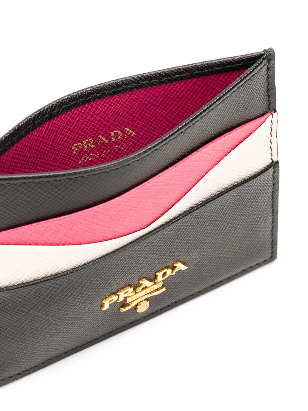 logo-plaque panelled cardholder - 3