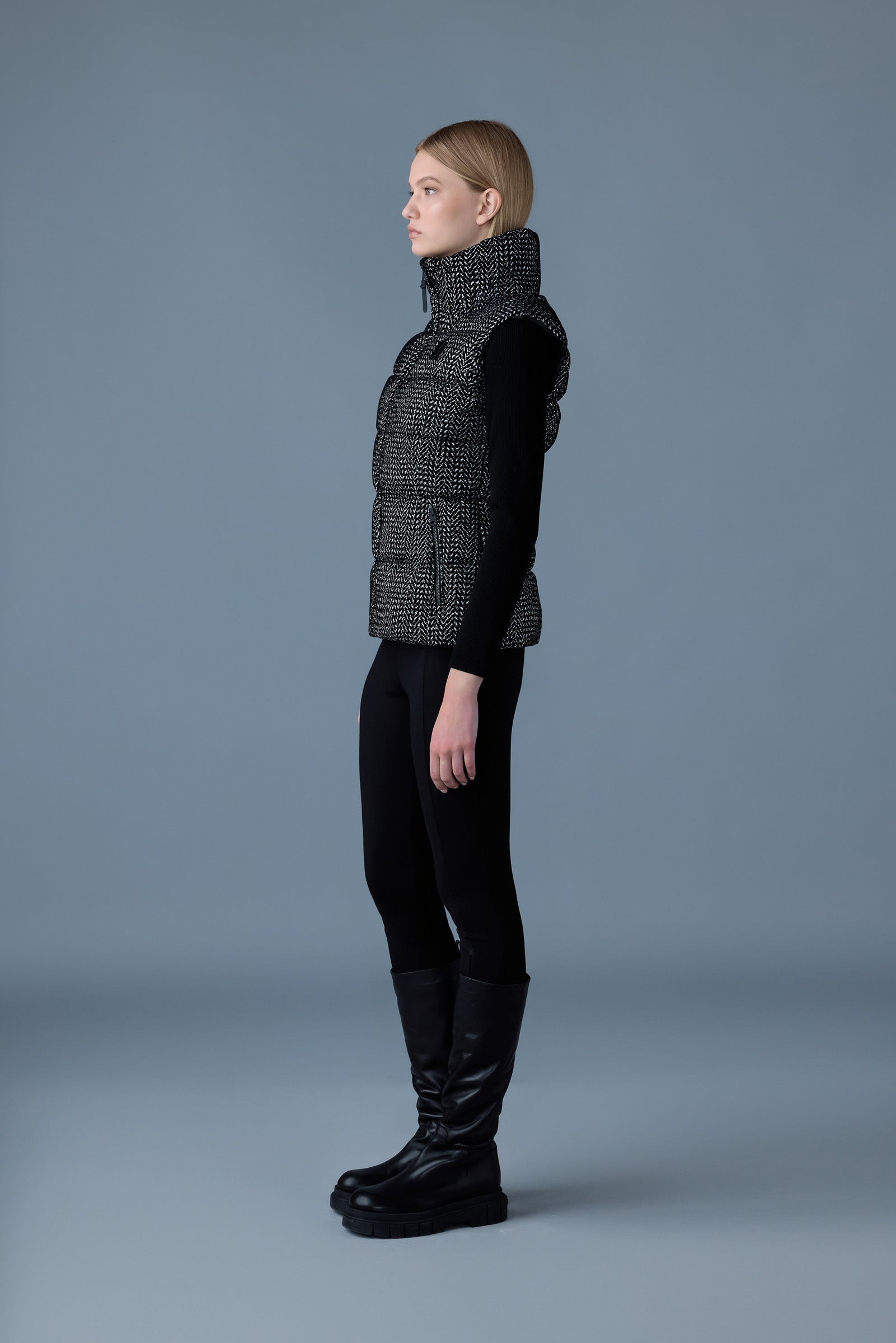 CHAYA-FLP Flocked light down vest - 3
