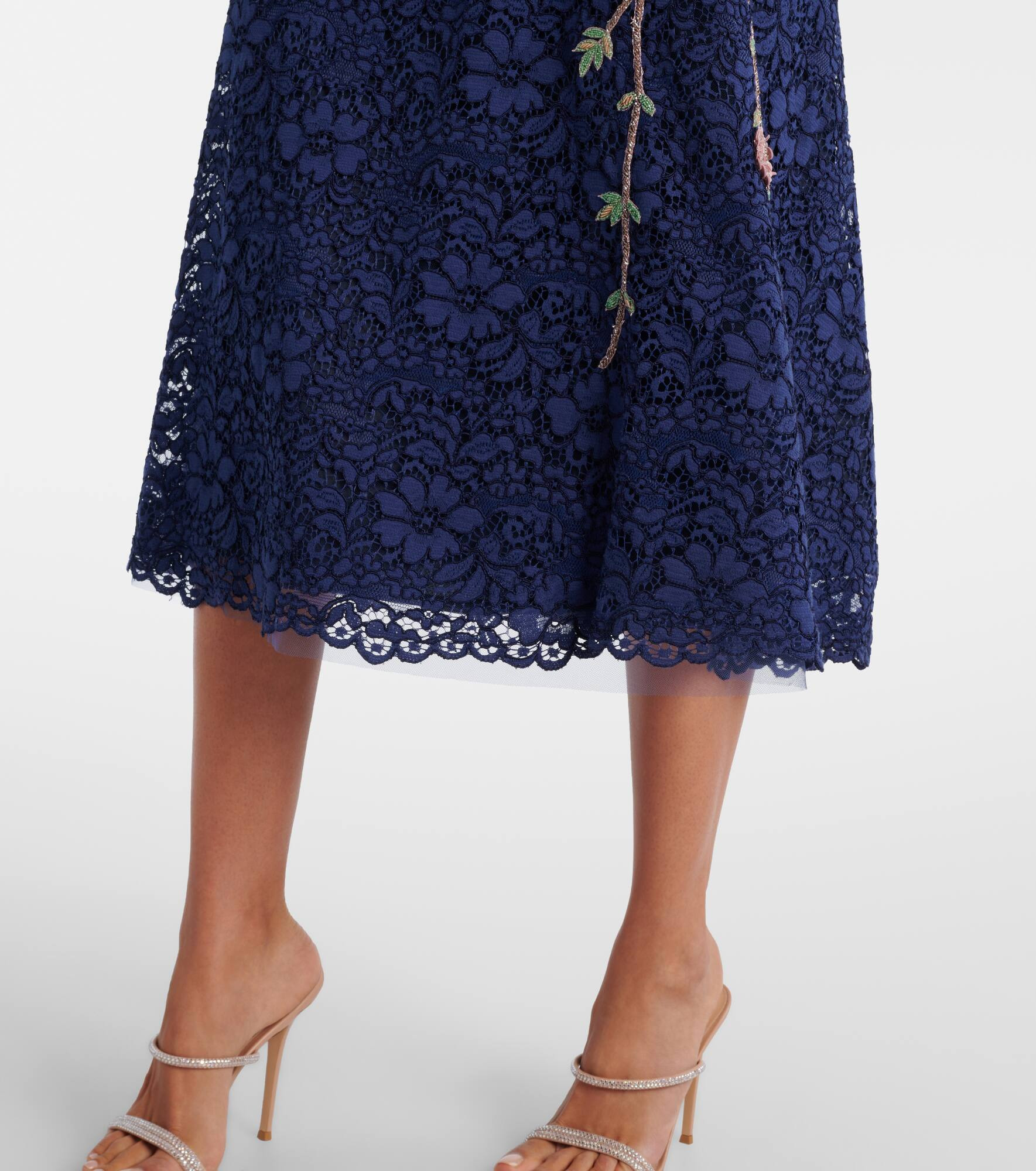 Marlena embellished lace cocktail dress - 5