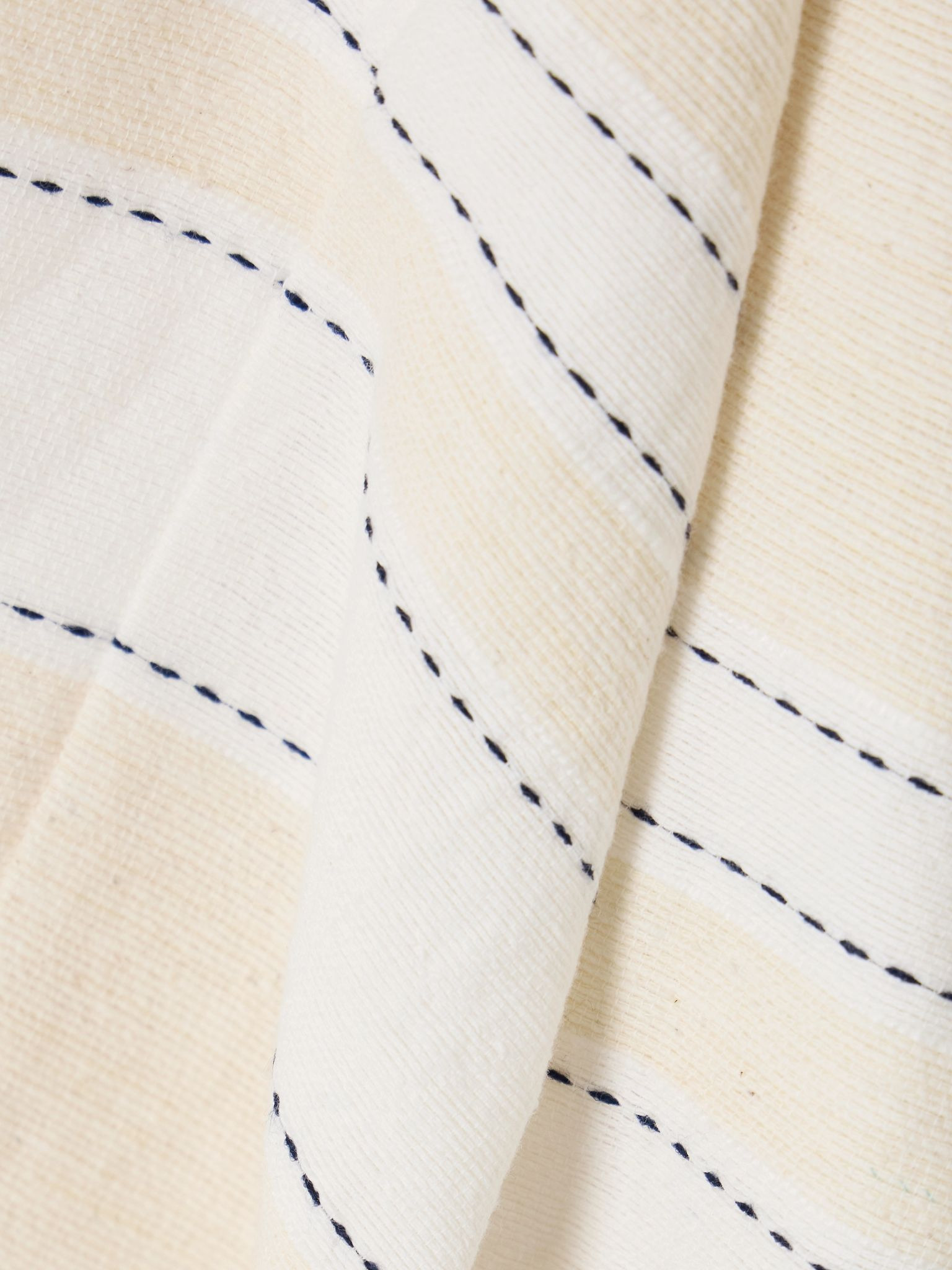Terara striped cotton-blend jacket Cream - 4