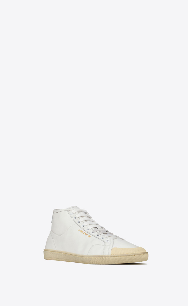 court classic sl/39 mid-top sneakers in grained leather 4