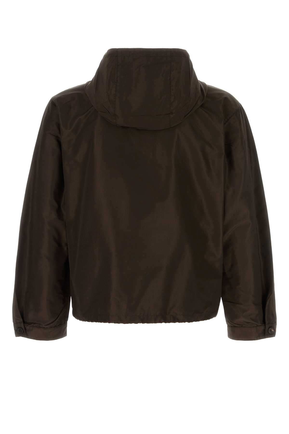 Prada Men Brown Silk Jacket - 2