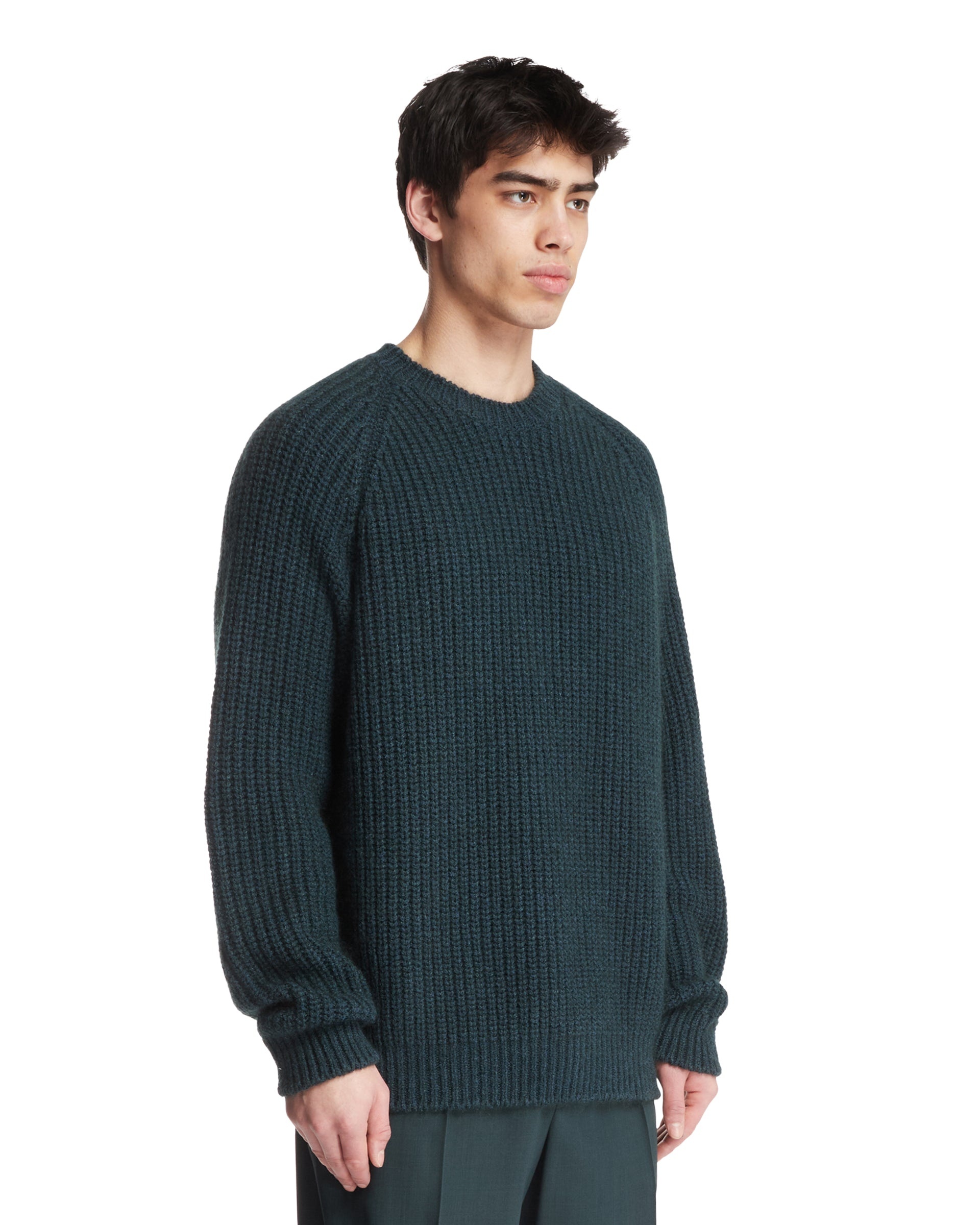 Green Ribbed Sweater - 4
