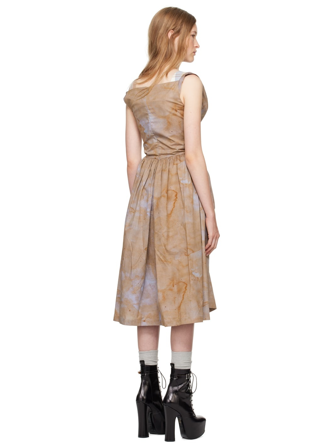SSENSE Exclusive Capsule Brown Sunday Midi Dress - 3