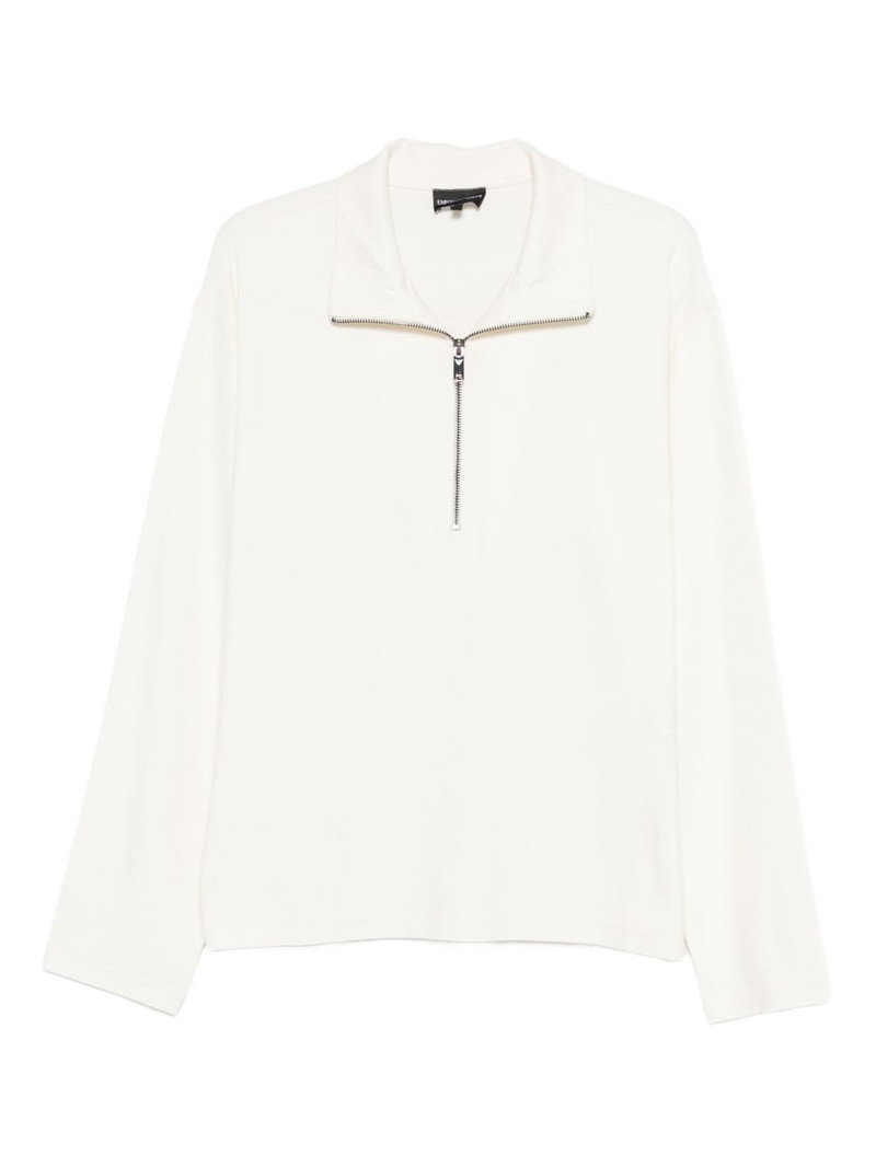 zip-collar sweater 1