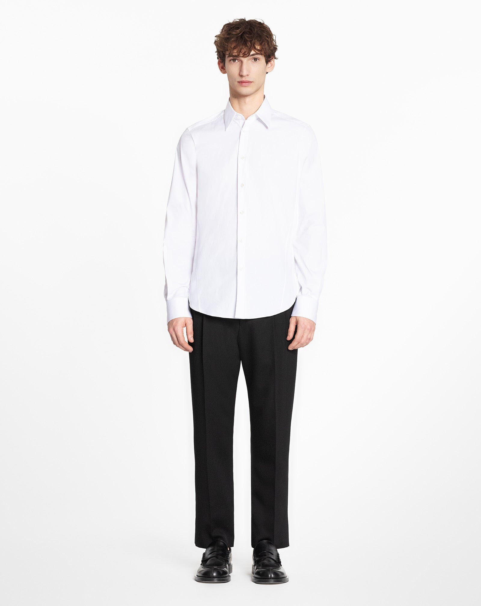 SLIM FIT STRETCH POPLIN SHIRT - 2