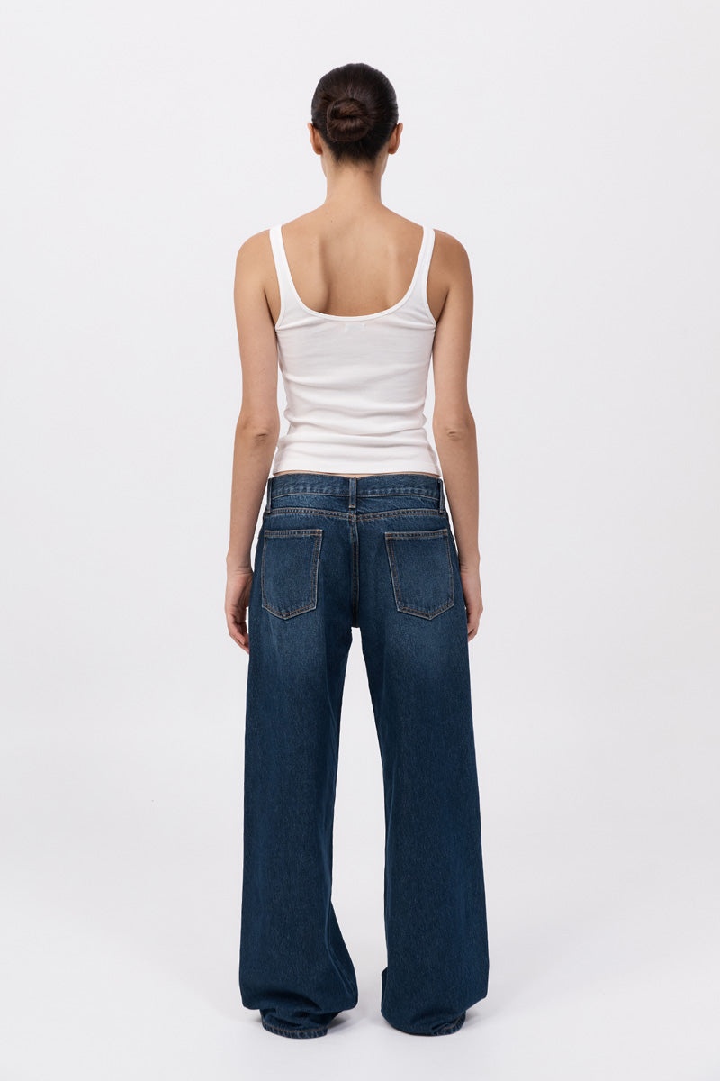 Low Rise Jeans - Indigo - 5