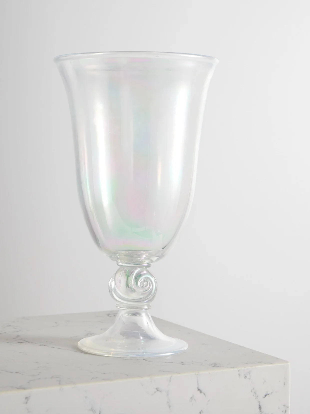 Escargot Iridescent Murano Glass Vase - 1