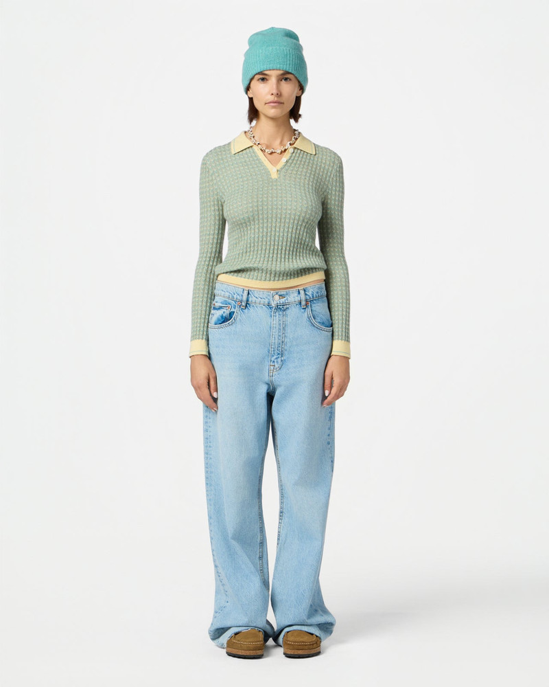 GUEST IN RESIDENCE Chevron L/S Shrunken Polo outlook