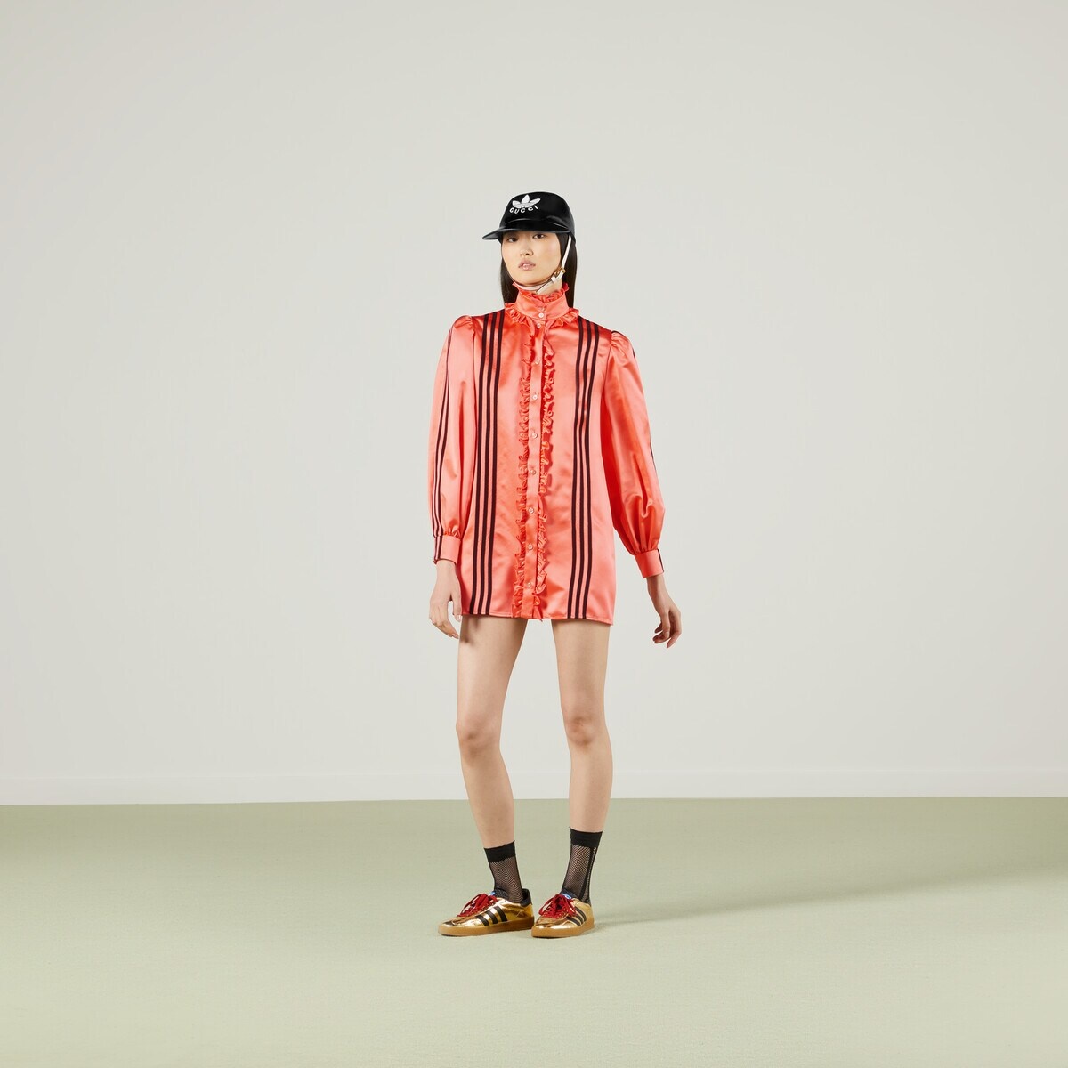 adidas x Gucci silk duchesse shirt - 2