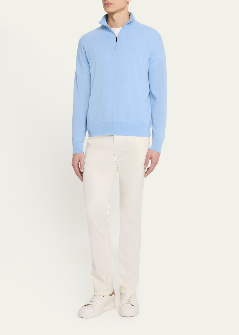 massimo alba Men's Cashmere Half-Zip Sweater outlook