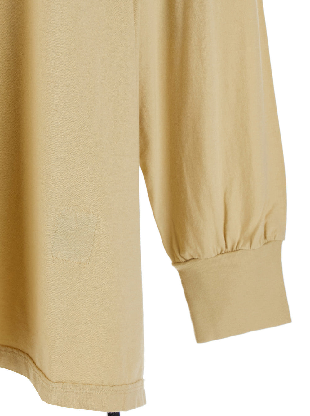 Drkshdw Men 'Jumbo' Beige Crewneck T-Shirt With Tonal Logo Patch On The Front And Drawstring Detail  - 3