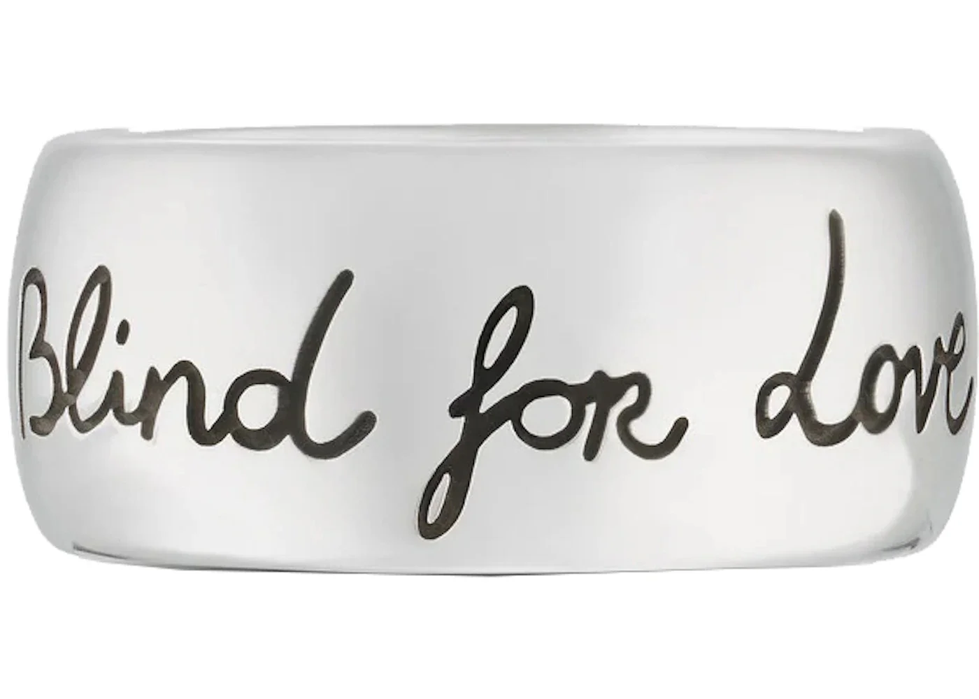 Gucci Blind For Love Ring Wide Silver - 1