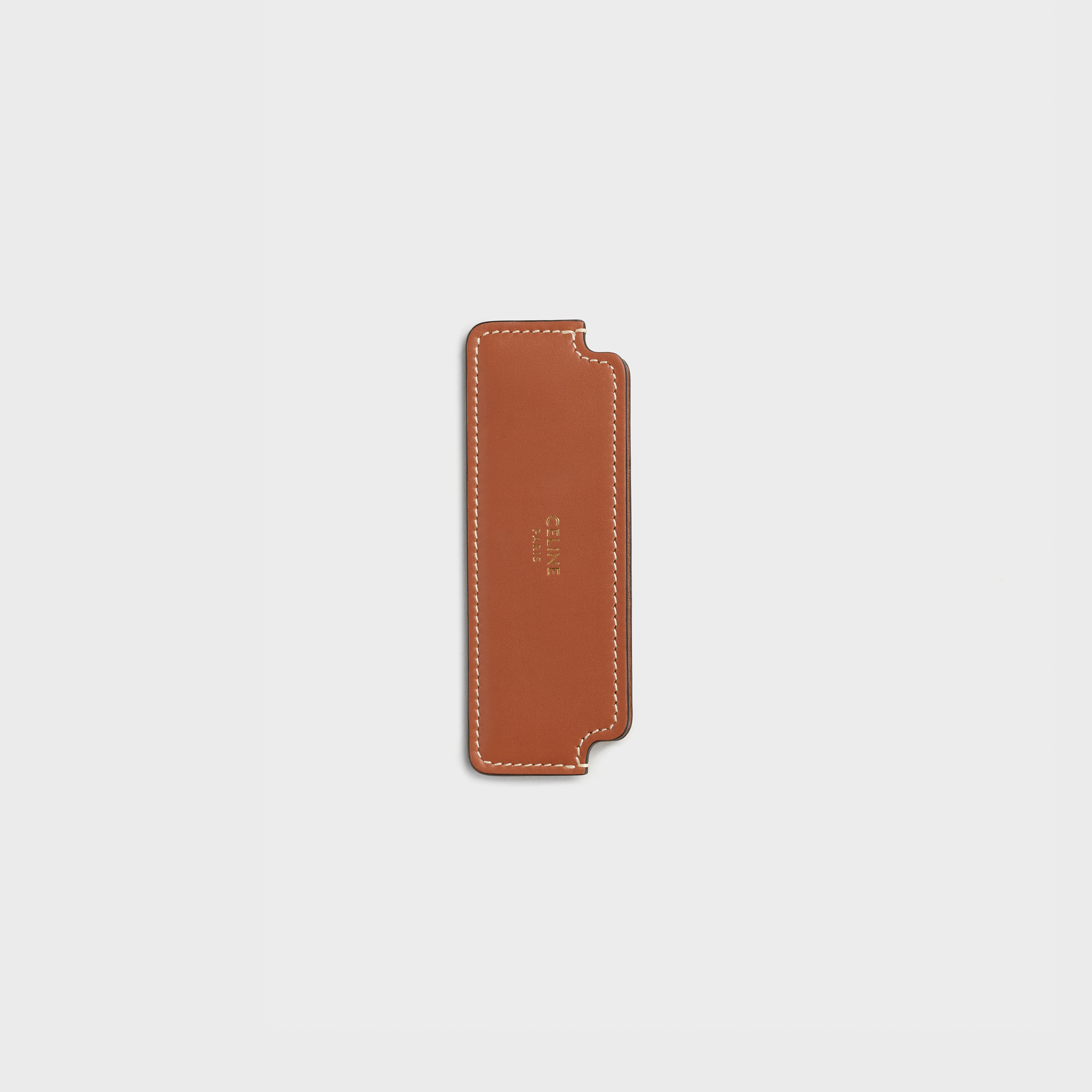 Moustache Comb in Natural Calfskin - 2