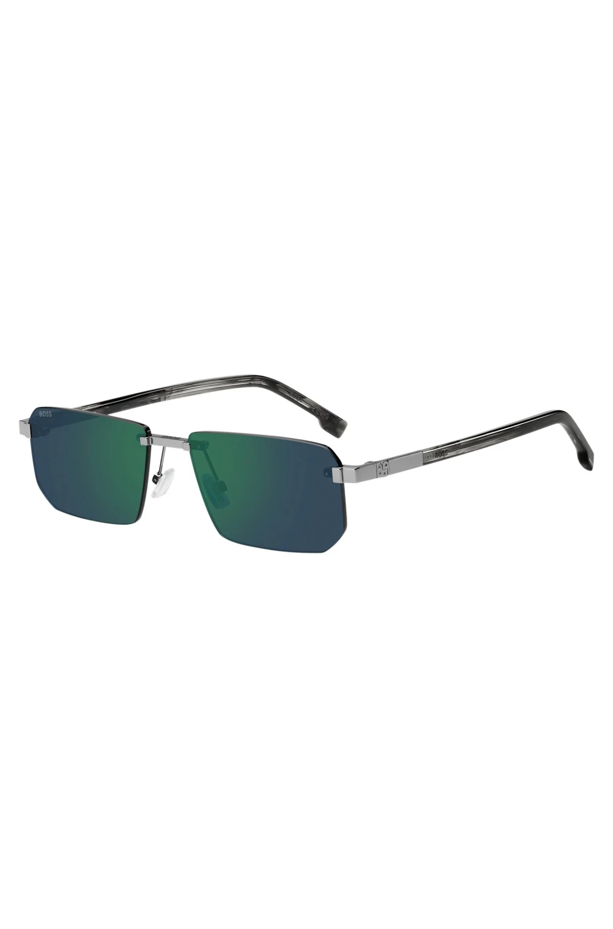 RIMLESS SUNGLASSES WITH COLORED LENSES AND DOUBLE B MONOGRAM - 1