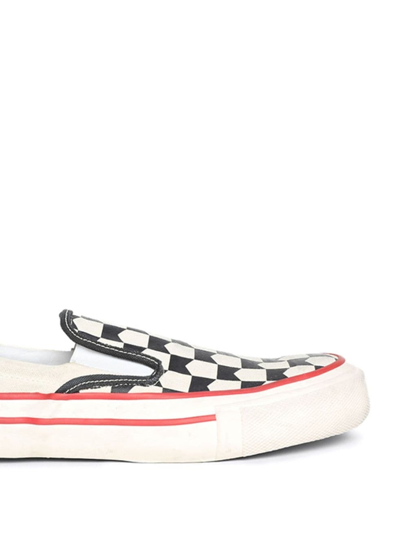 Rhude checked slip-on sneakers outlook