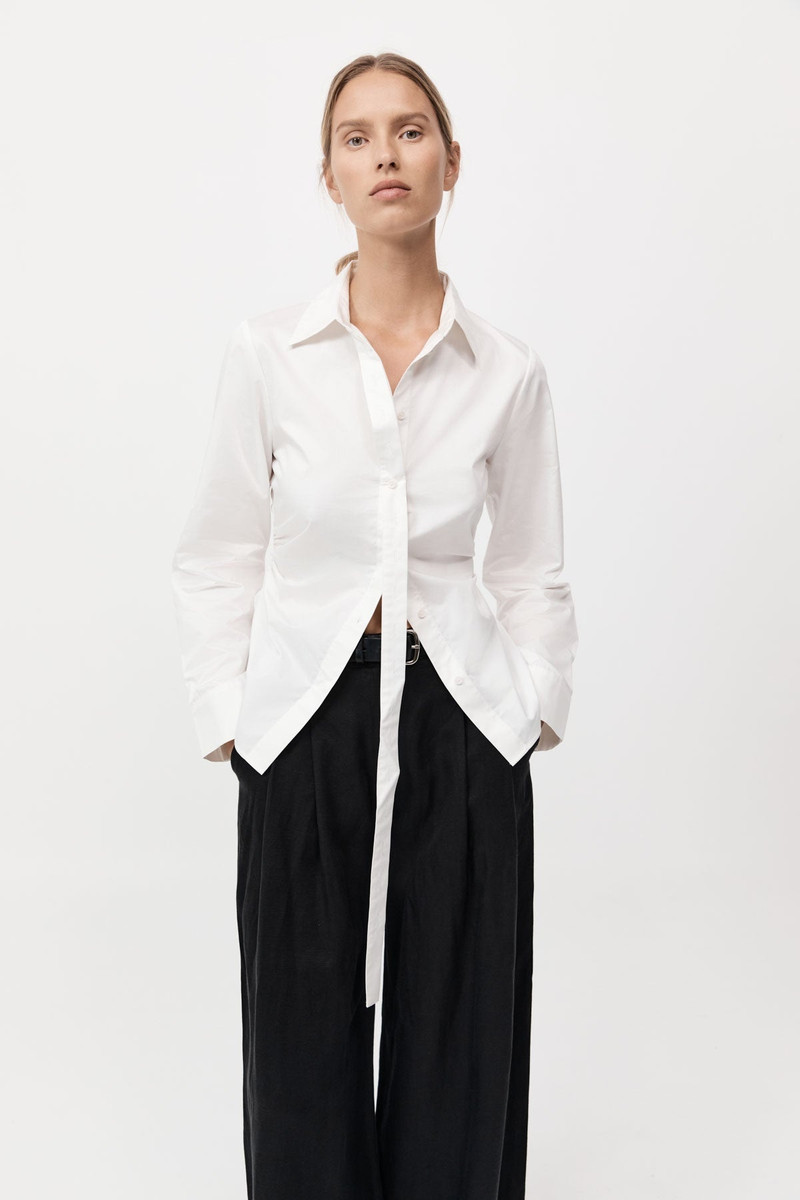 ST. AGNI Deconstructed  Shirt - White outlook