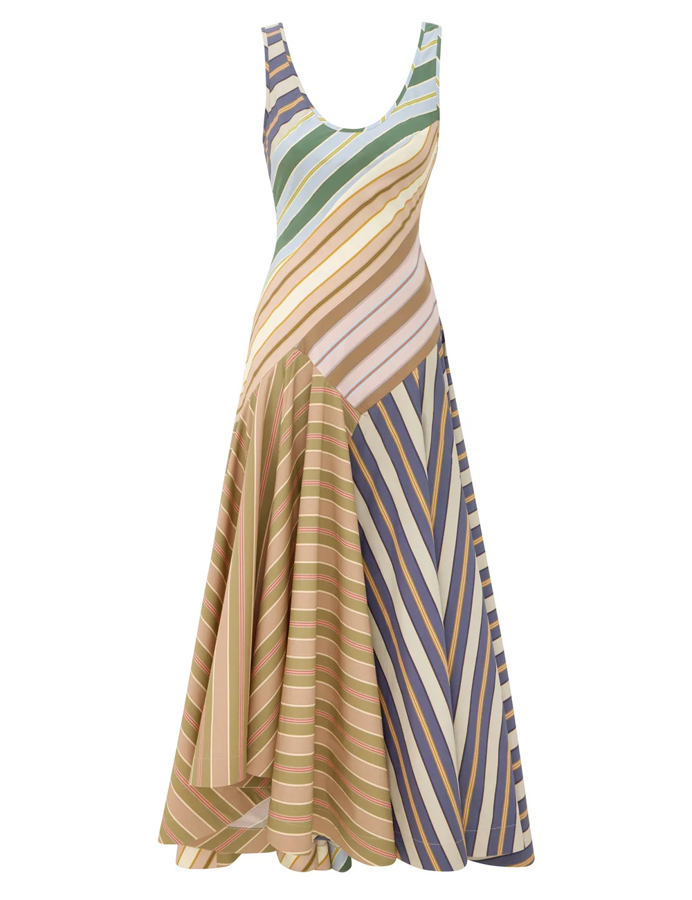 CLASH POPLIN MAXI DRESS - 1