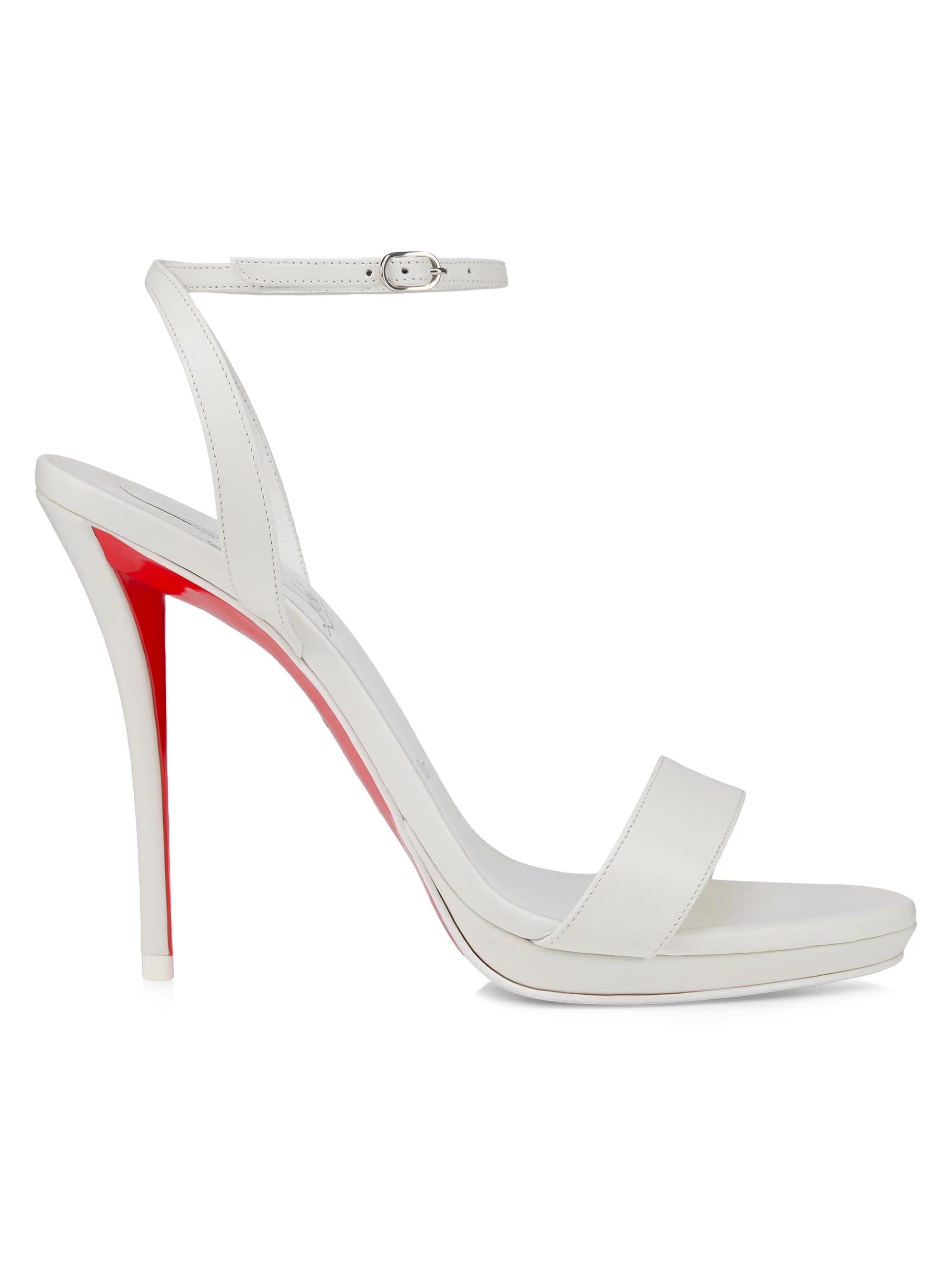 Women's Miss Z Queen 120MM Leather Sandals - Bianco - 1