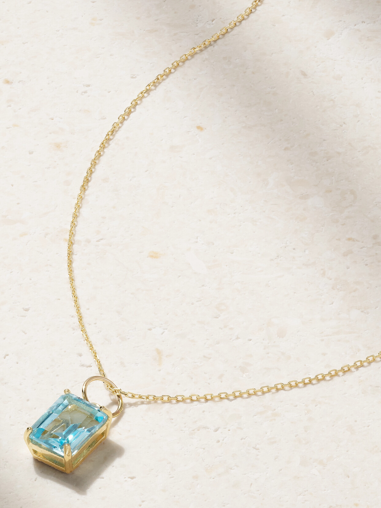 14-karat Gold Topaz Necklace - 1