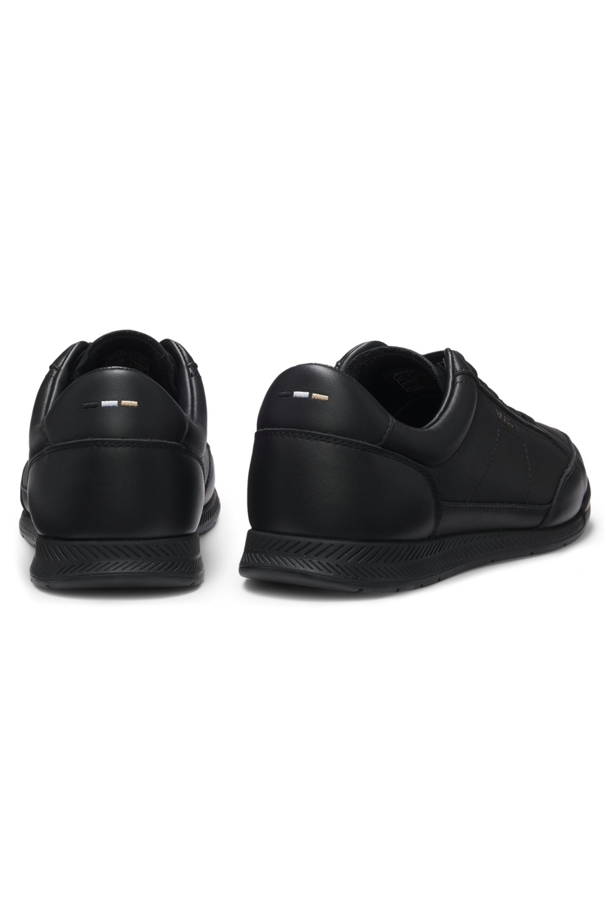 LEATHER TRAINERS WITH EMBOSSED LOGO - 5