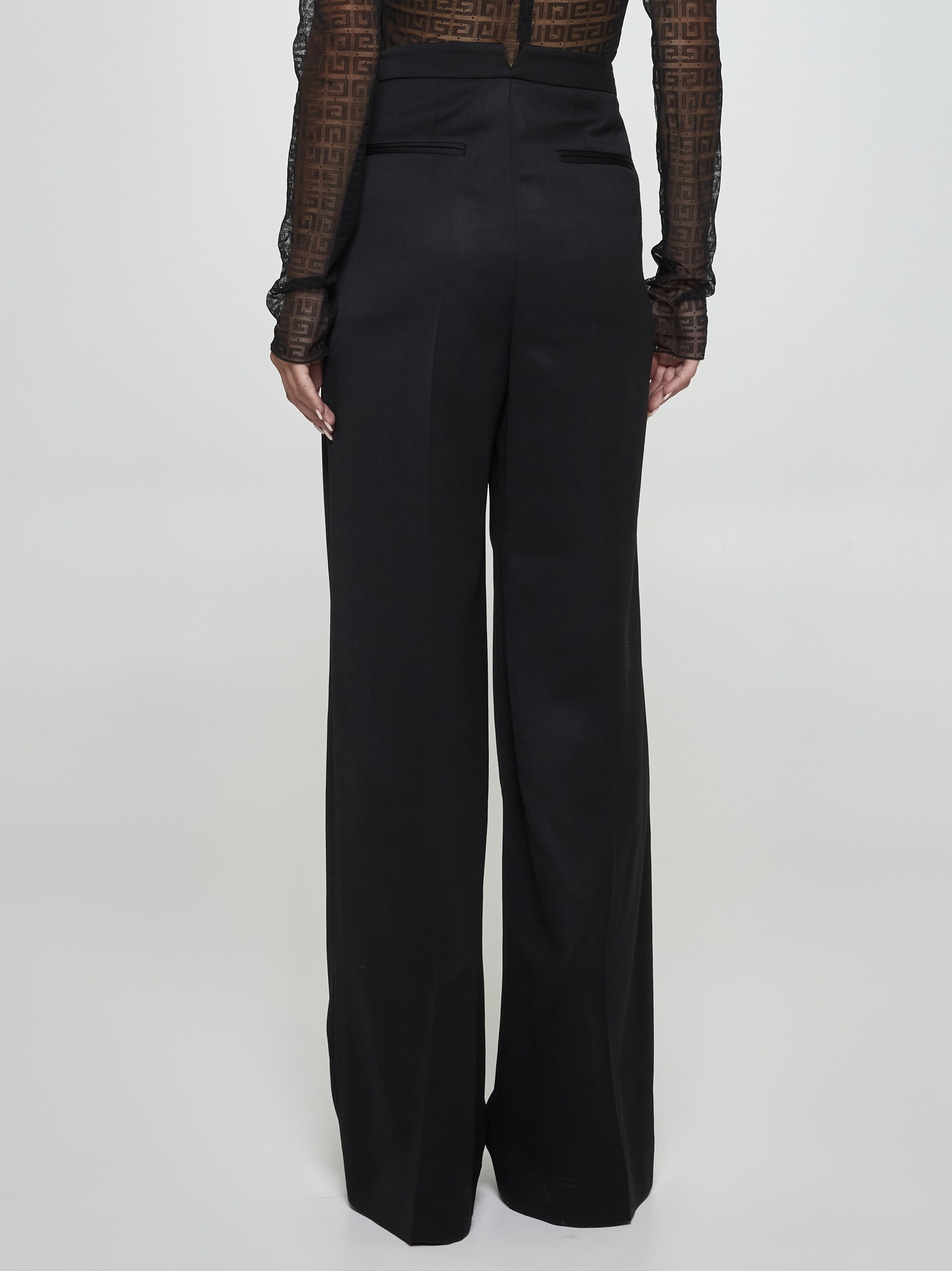 Tailored wool trousers - 4