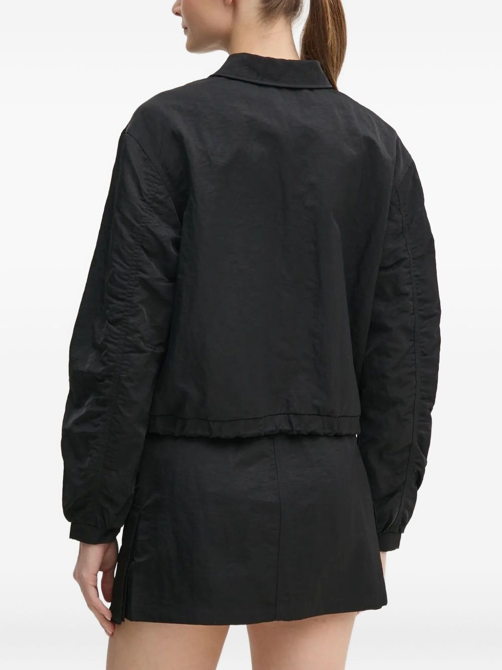 triangle-logo zip-up jacket - 2