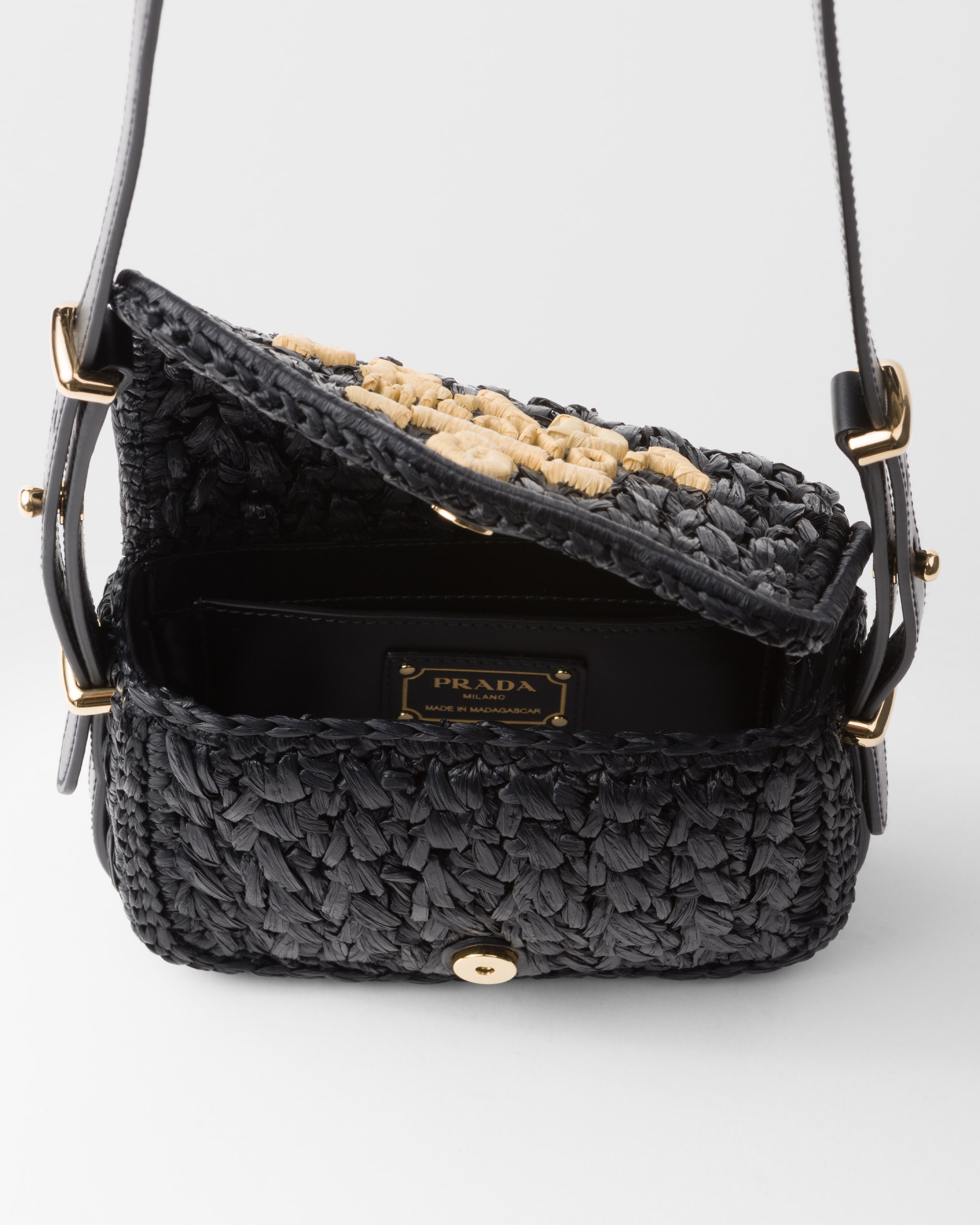 Crochet and leather shoulder bag - 4