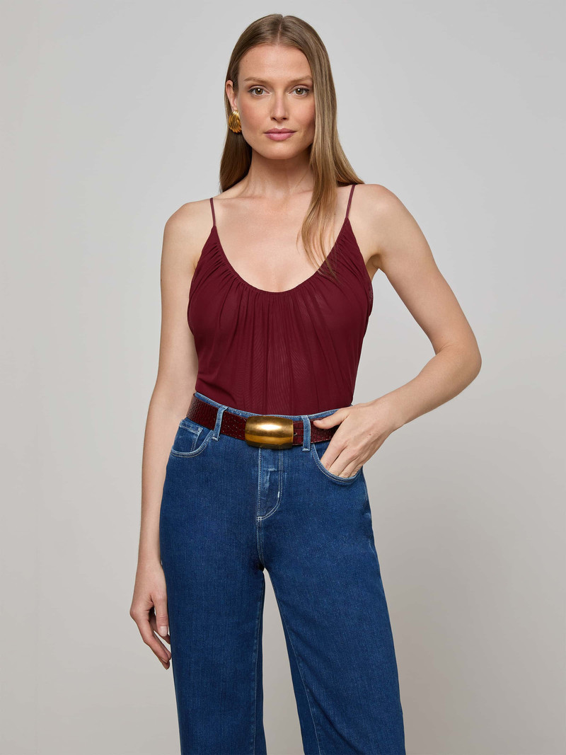 L'AGENCE Gelina Mesh Bodysuit outlook