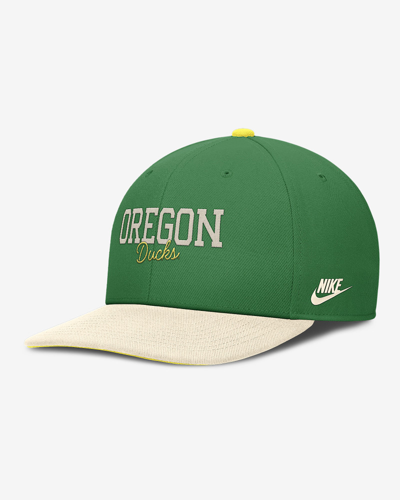 Oregon Legacy Script Men's Nike Dri-FIT College Adjustable Hat 1
