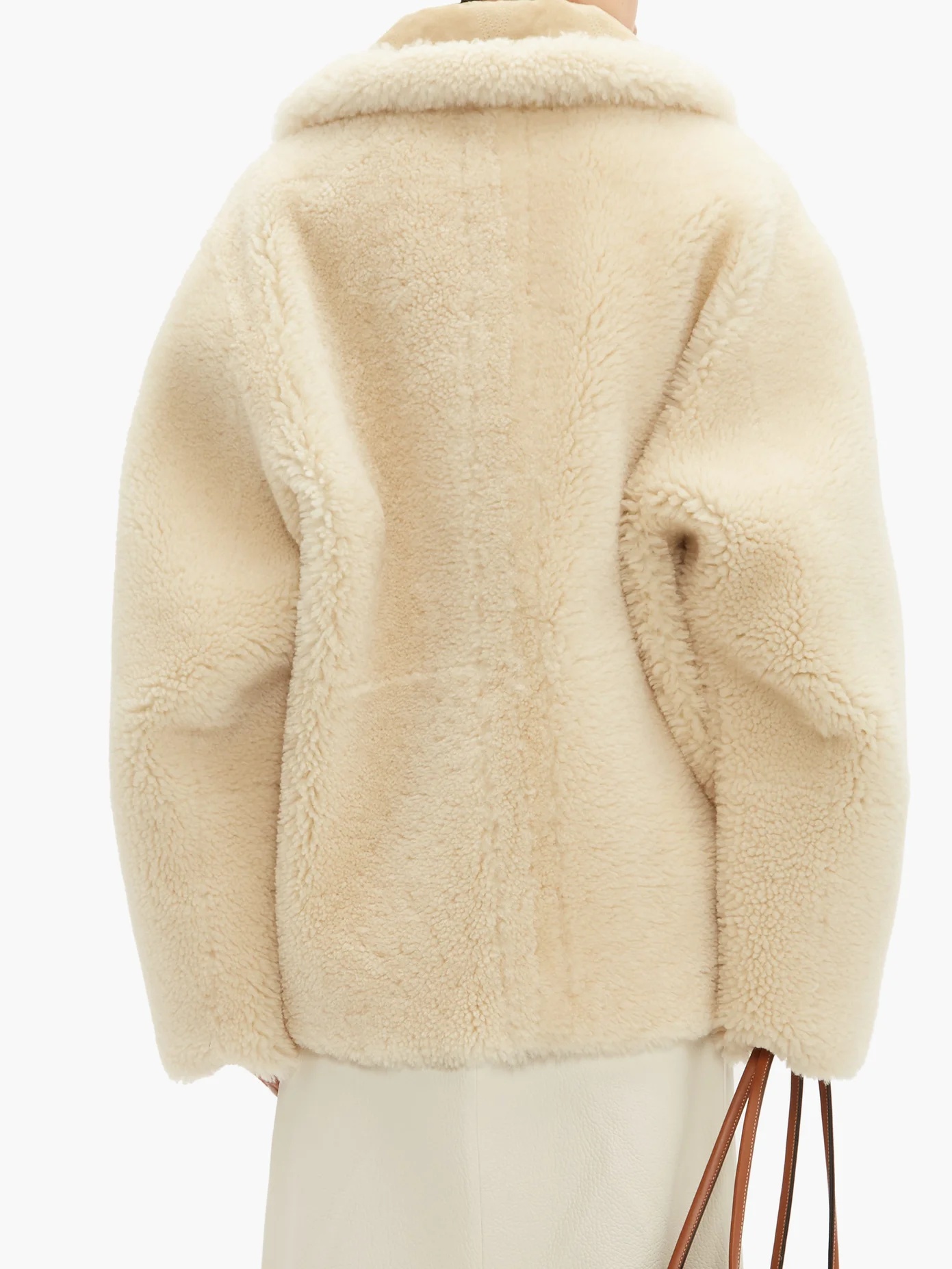 Reversible shearling and suede jacket - 5