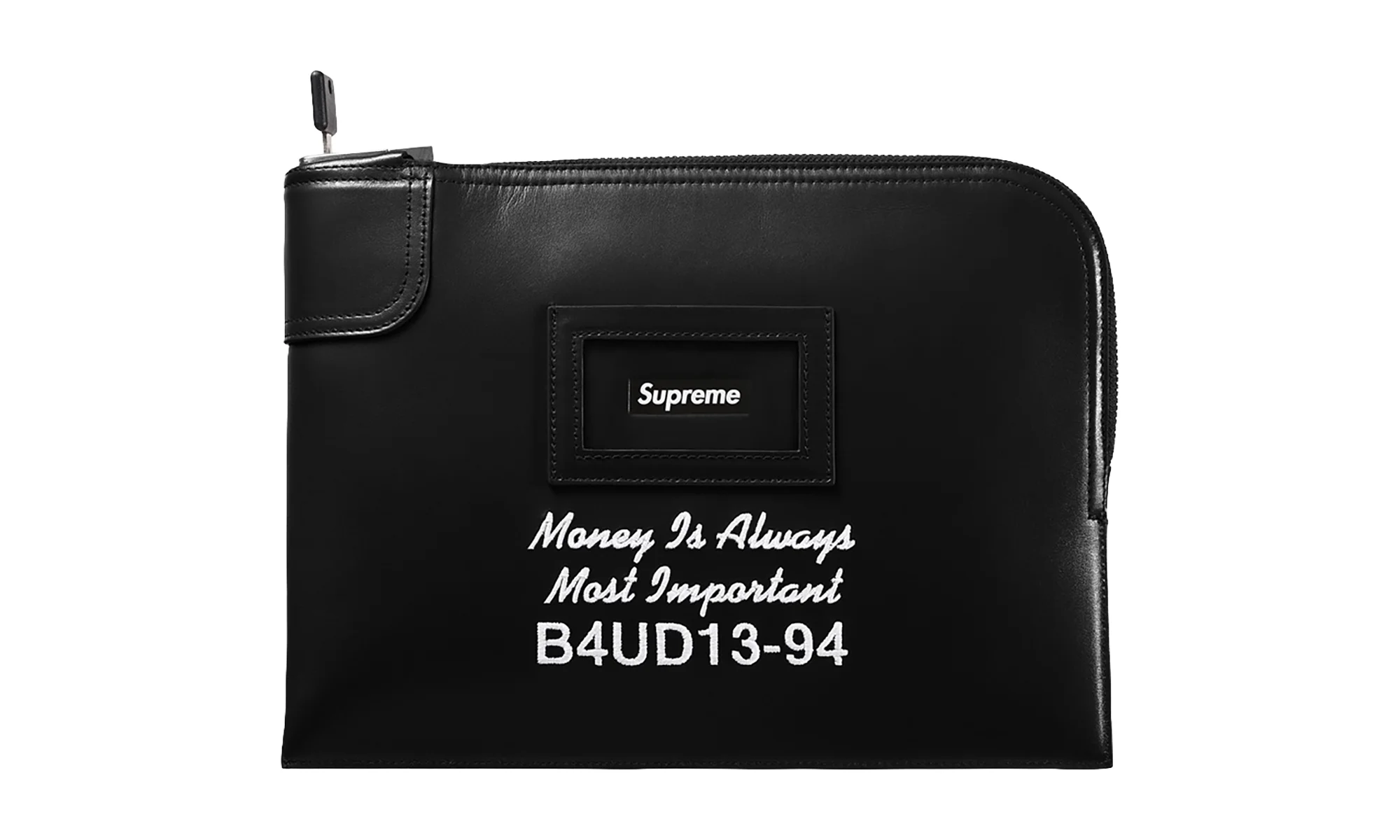 Leather Money Bag "FW25 - Black" SU27088 - 1