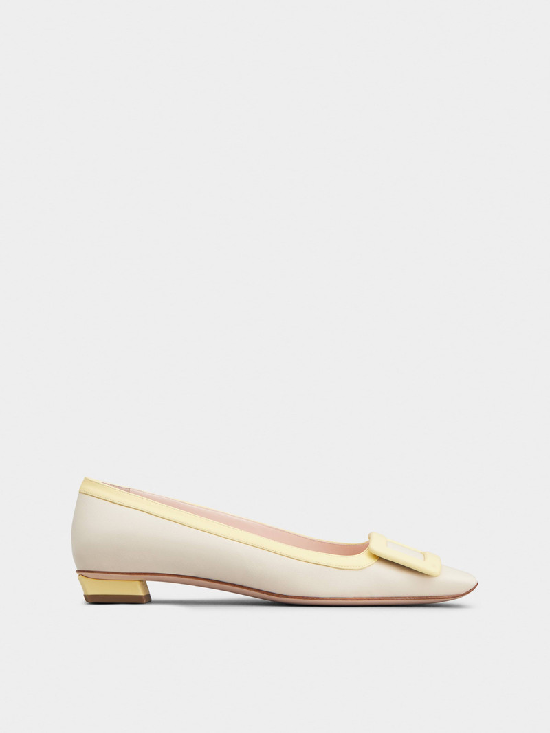 Belle Vivier Covered Buckle Ballerinas in Nappa Leather 1