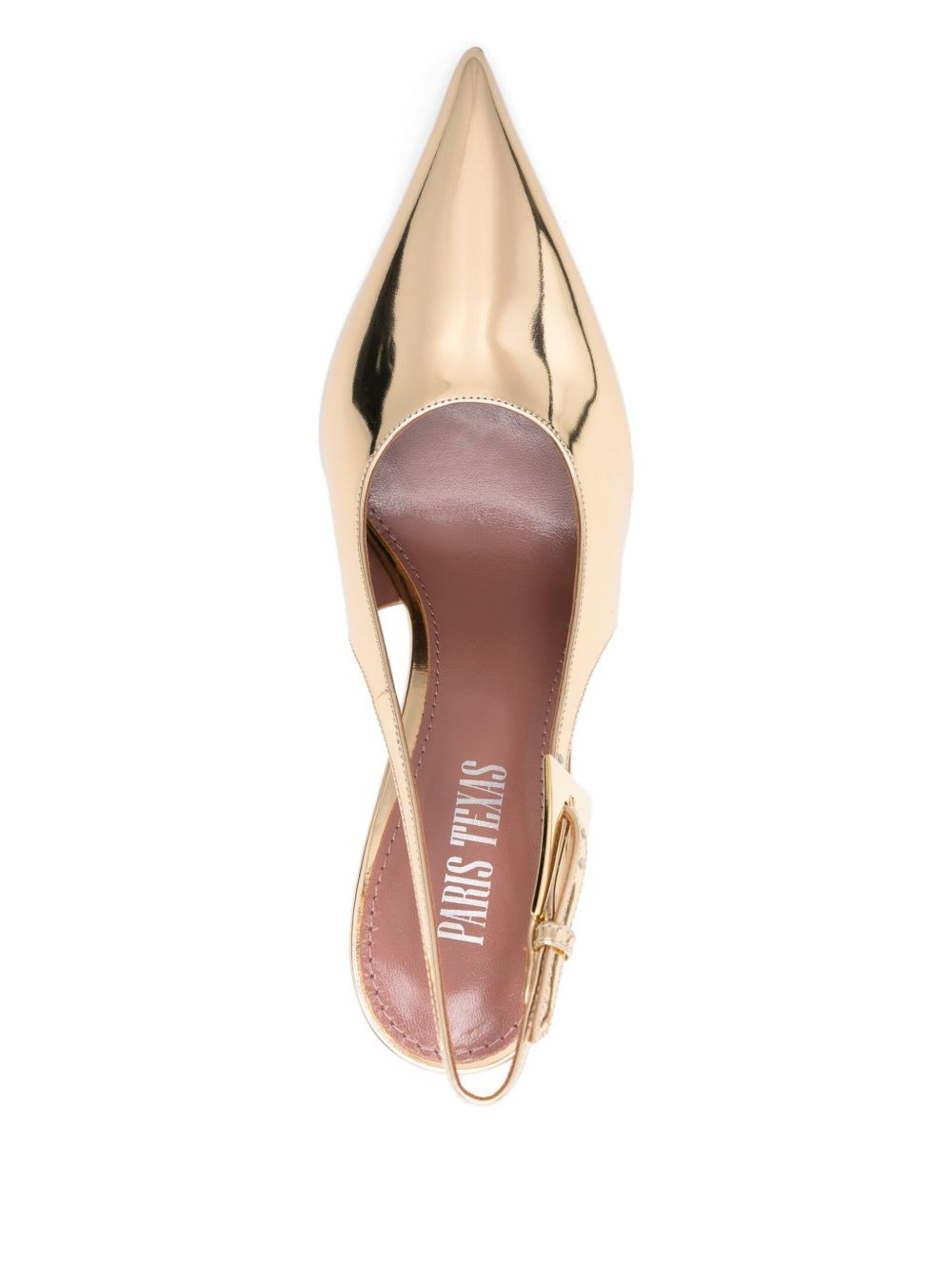 100mm slingback pointed-toe pumps - 4