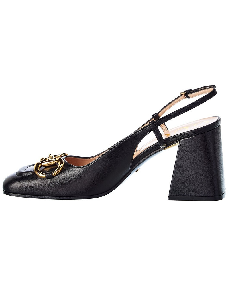 GUCCI Gucci Horsebit Leather Slingback Pump outlook