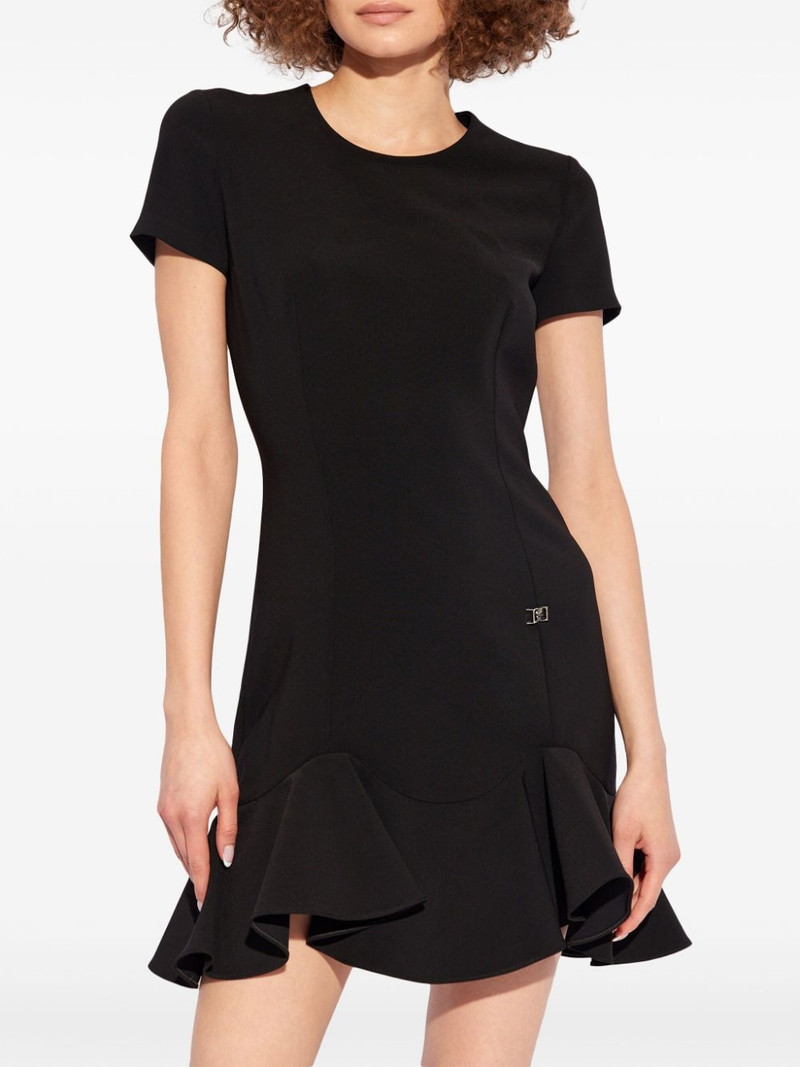 ruffled-hem mini dress 3