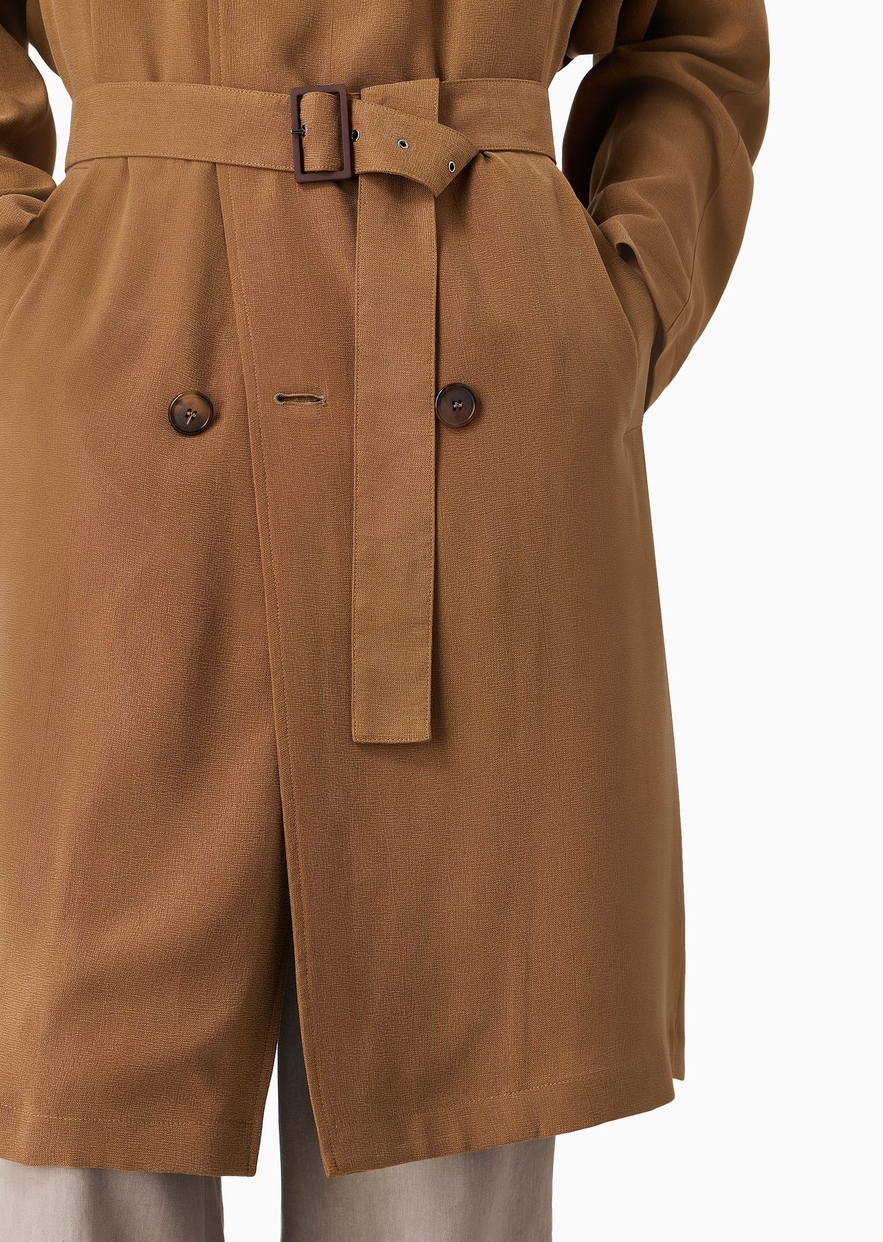ASV cupro trench coat - 6