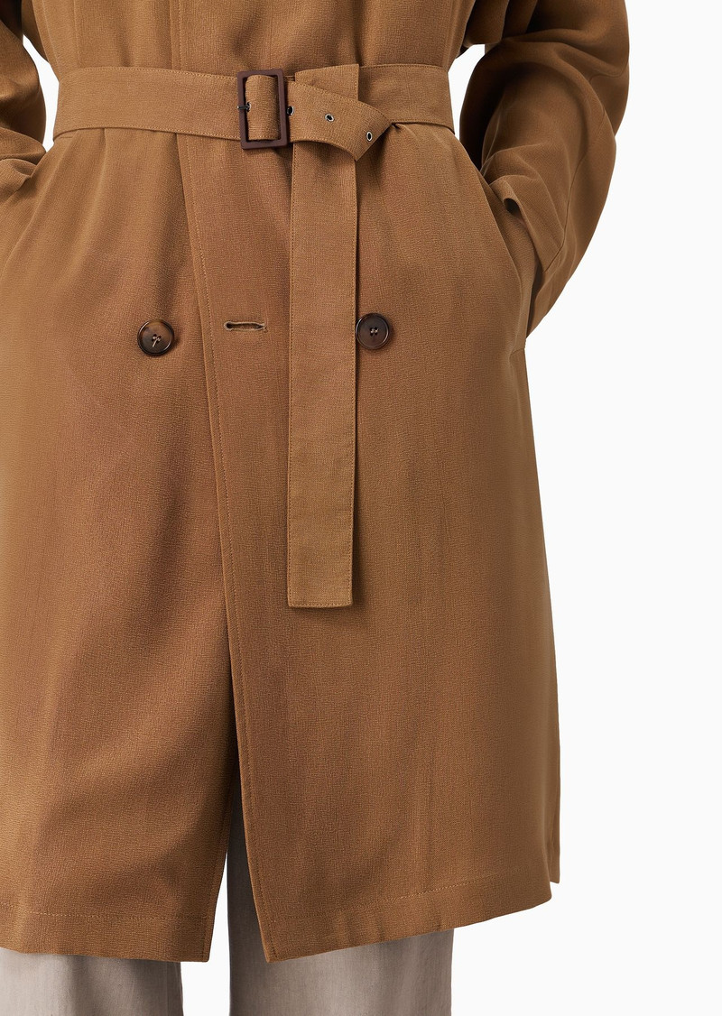 ASV cupro trench coat 6