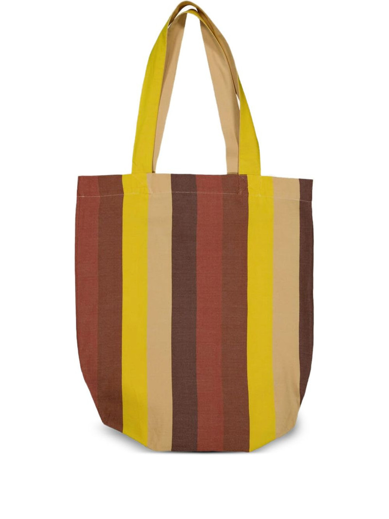 striped cotton shoulder bag 1