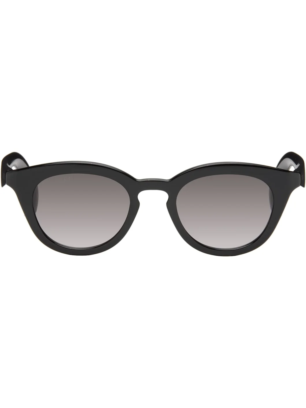 Black Round Frame Sunglasses - 1
