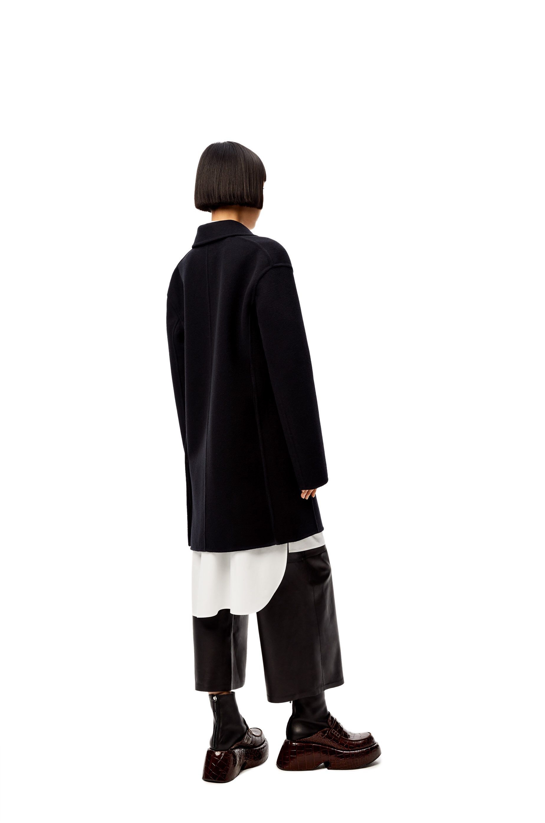 Slit jacket in wool and cashmere - 4
