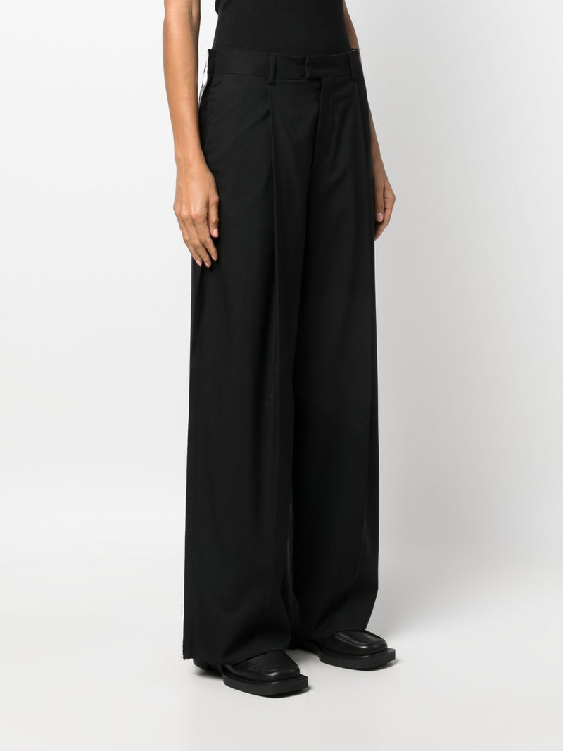 concealed-front wool palazzo pant 3