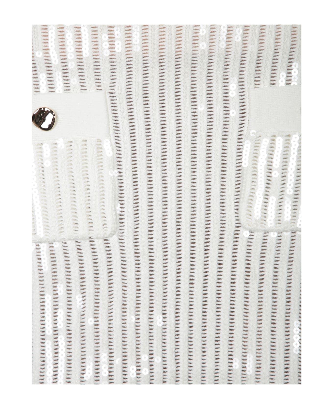 'crochet' Skirt In White Cotton Blend - 3