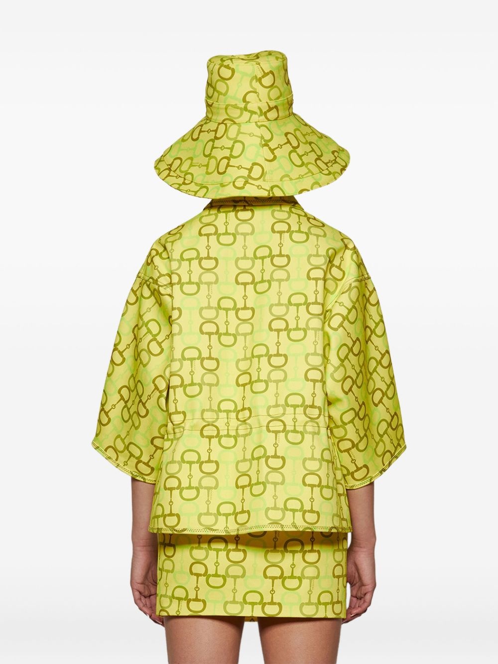 horsebit-print jacket - 5