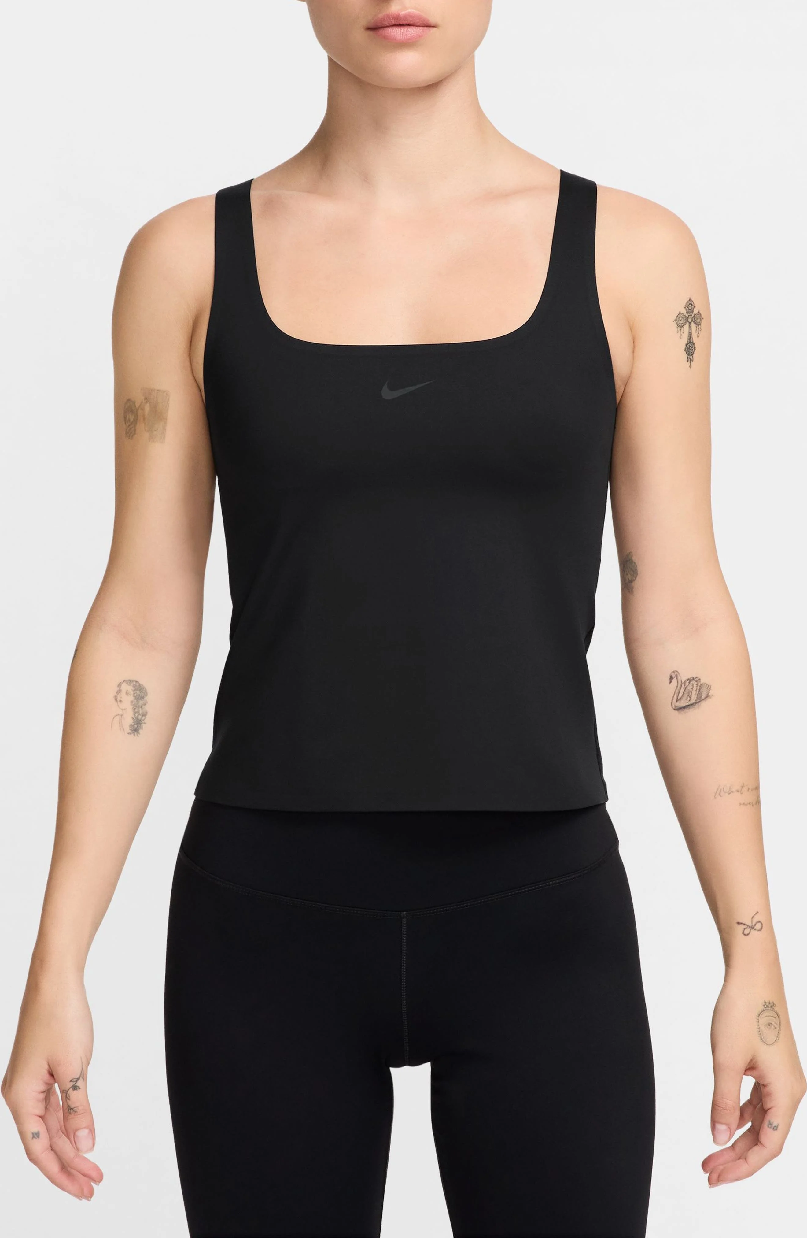 Nike Form Dri-FIT Tank Top in 011 011 Black/dkskgy at Nordstrom - 1