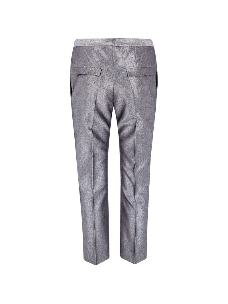 SAPIO metallic-finish pressed-crease jeans outlook