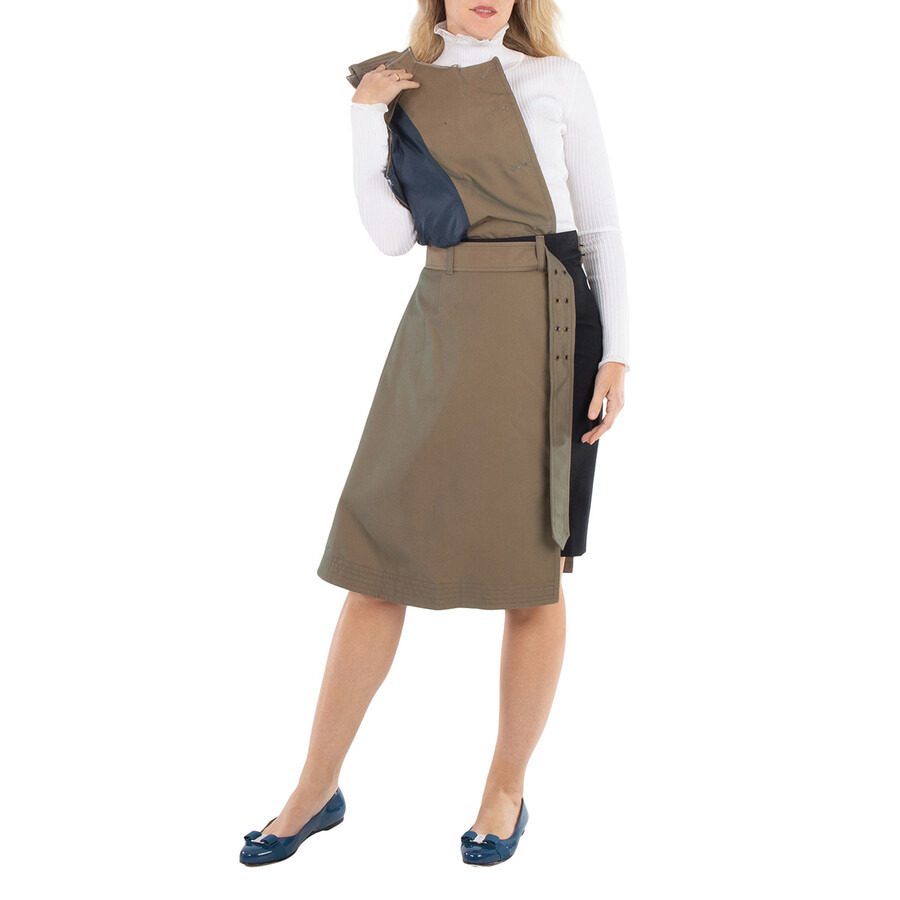 Kolor Ladies Trench Detail Patchwork Skirt - 6