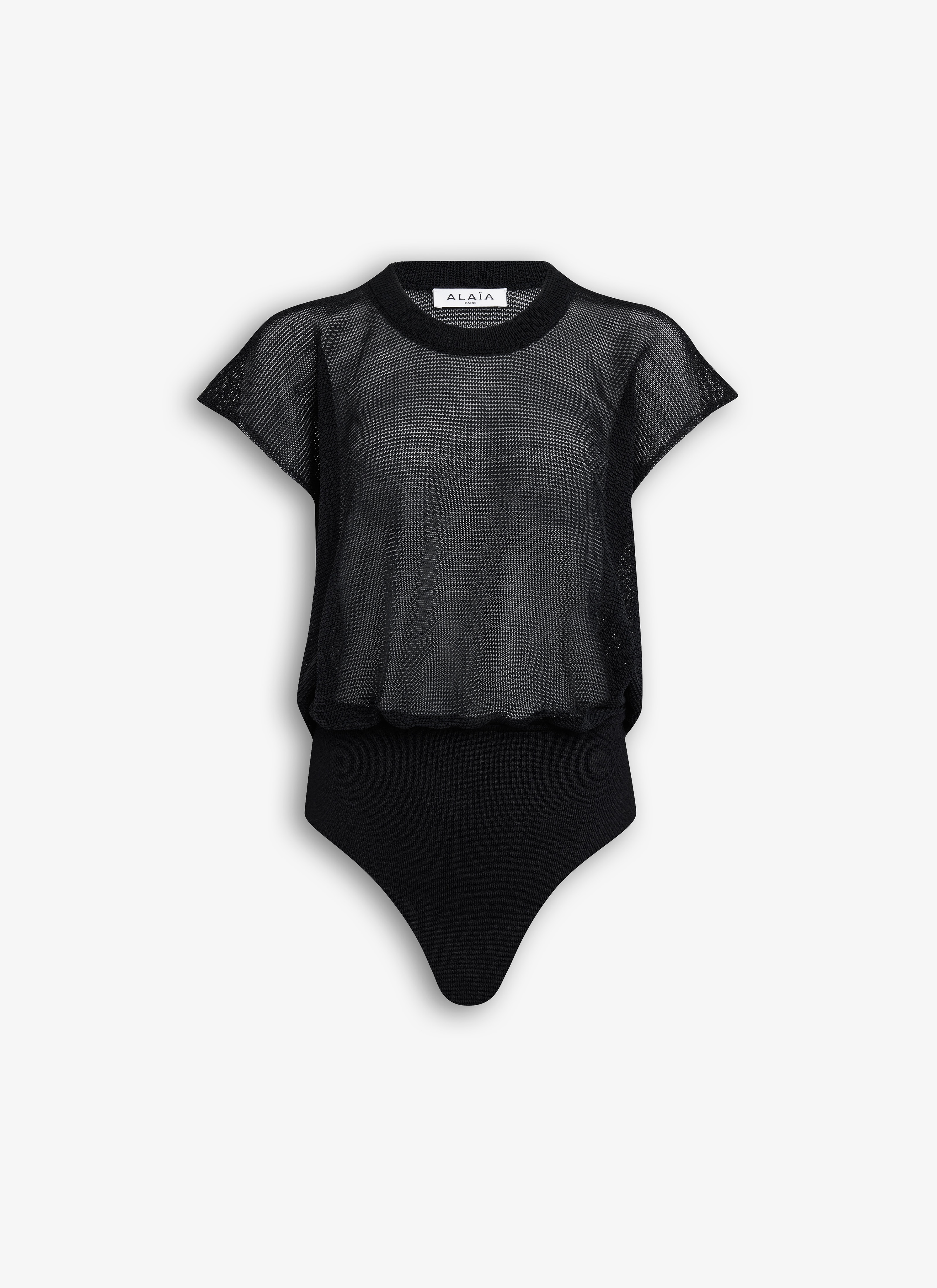 BODY T-SHIRT IN FLOWY KNIT - 1