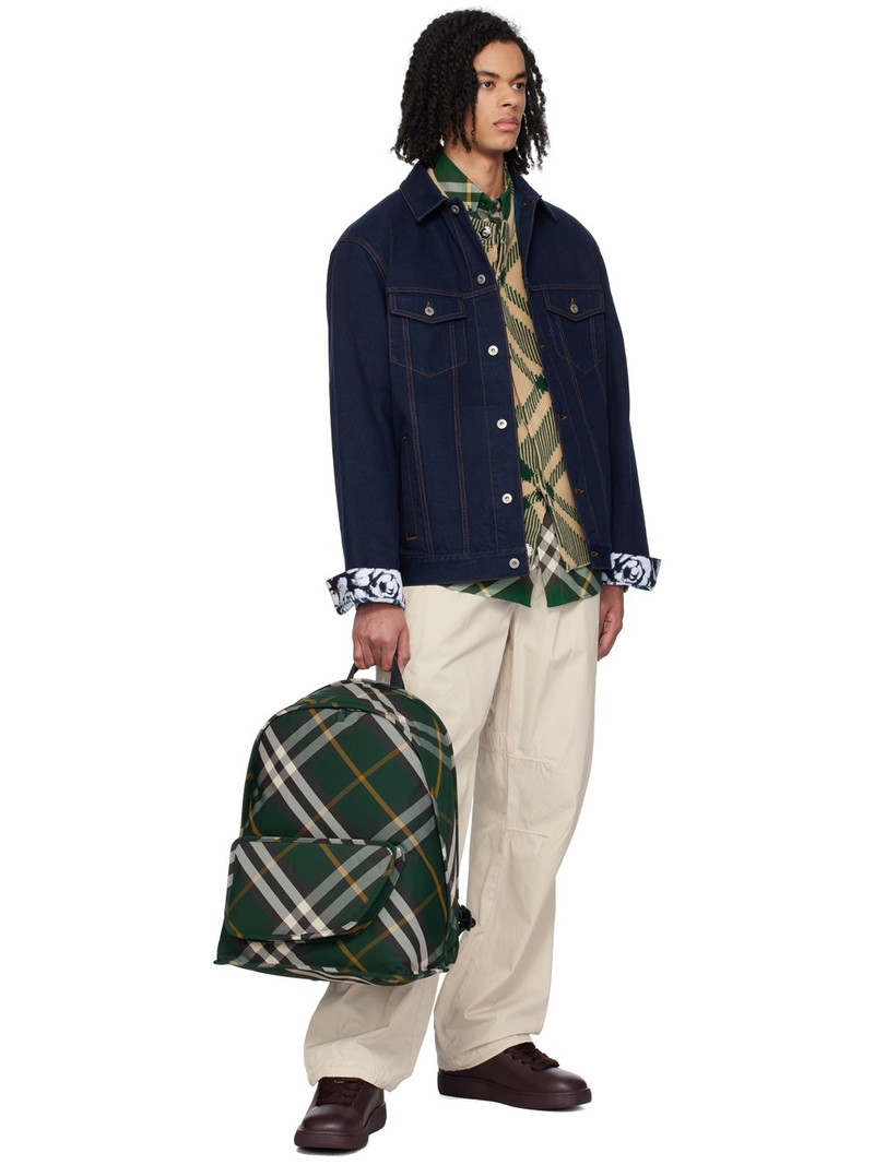 Burberry Navy Flocked Denim Jacket outlook