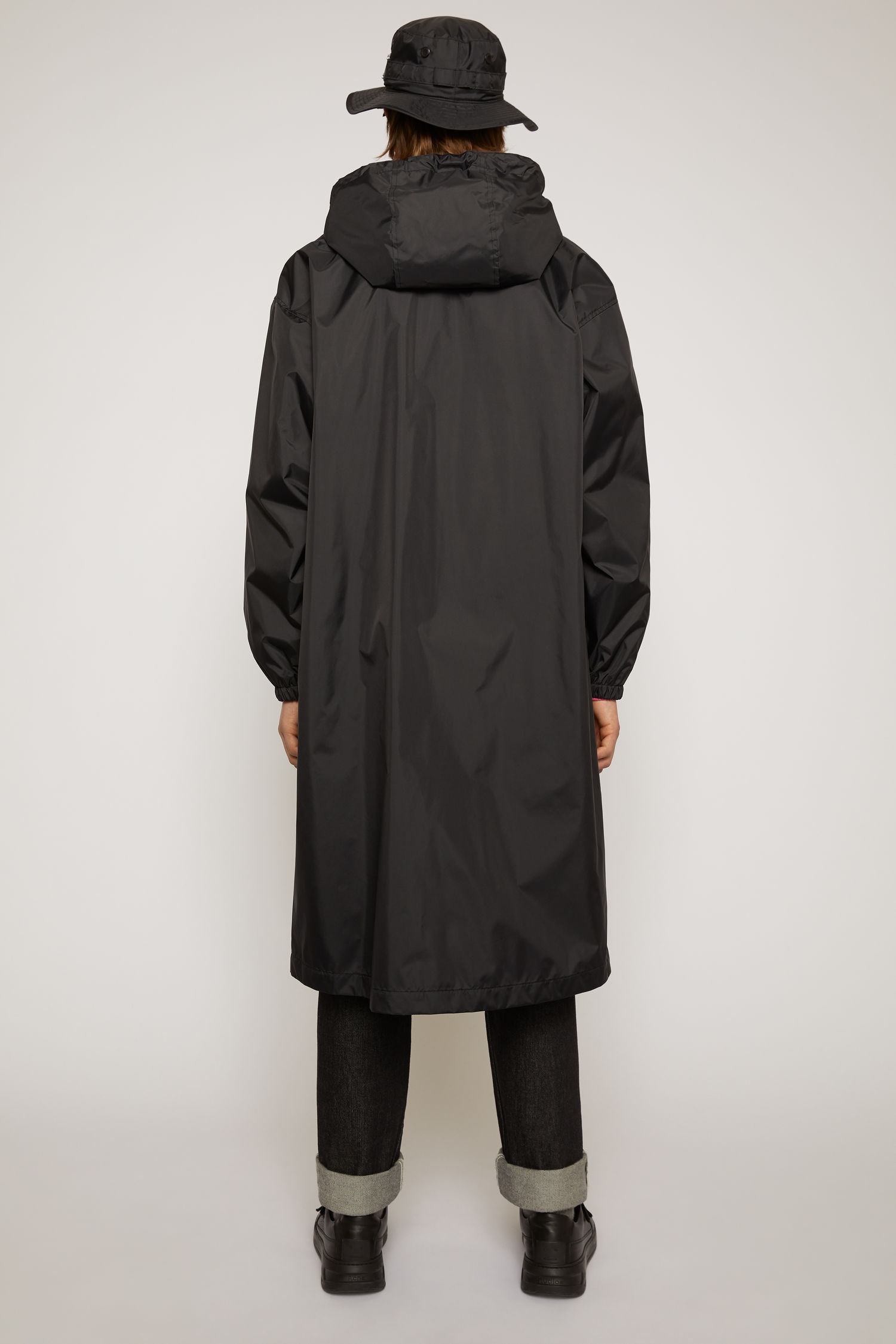 Face plaque technical raincoat black - 5